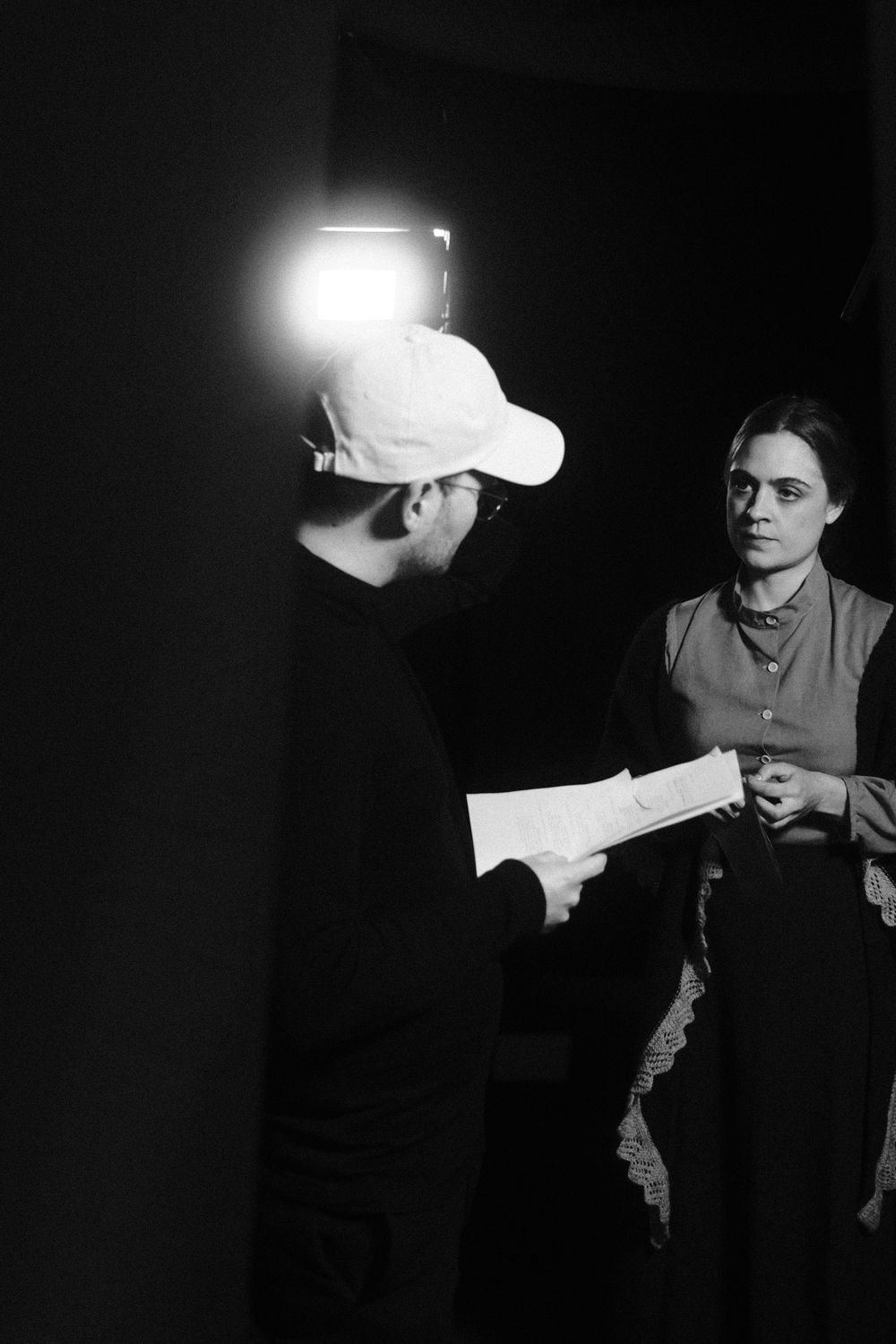 Behind the scenes from the film shoot