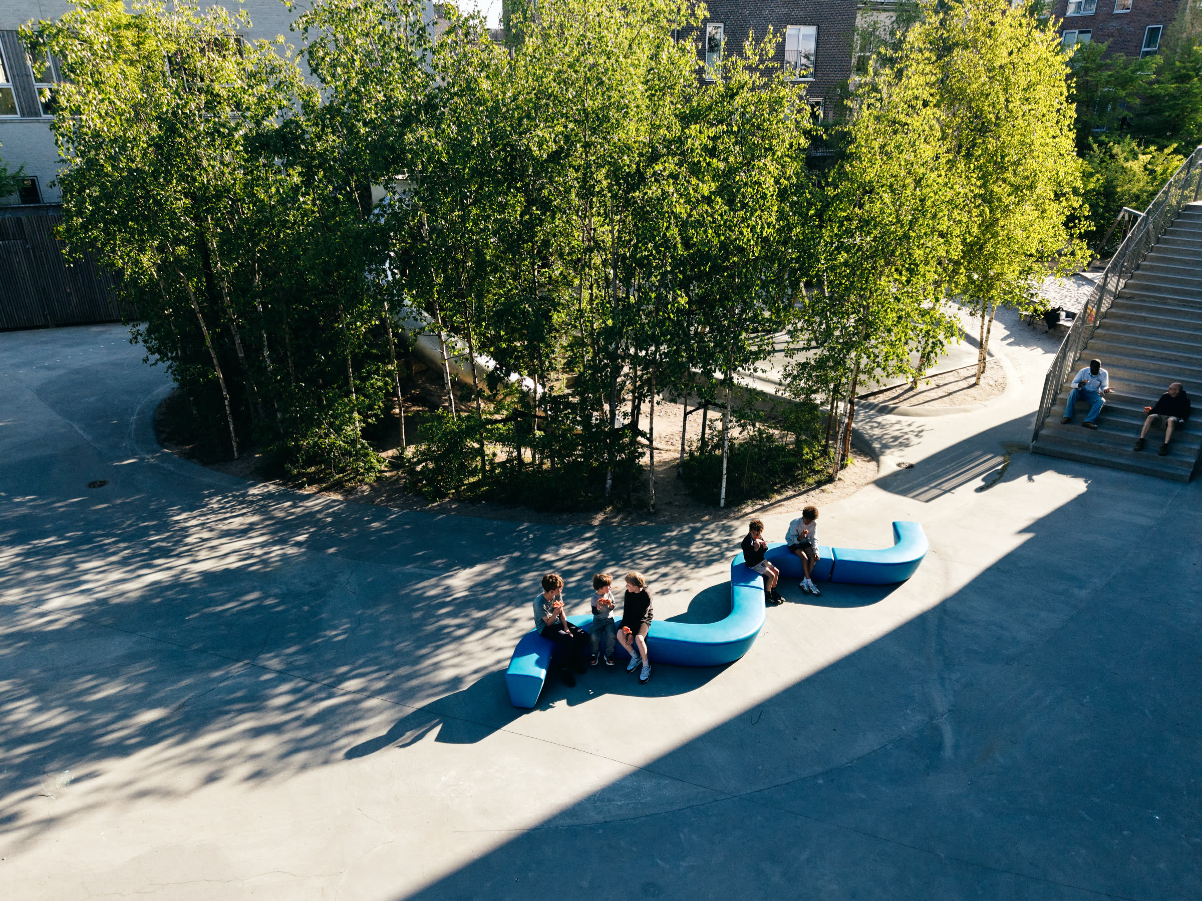 Blue LOOP modules seen from above